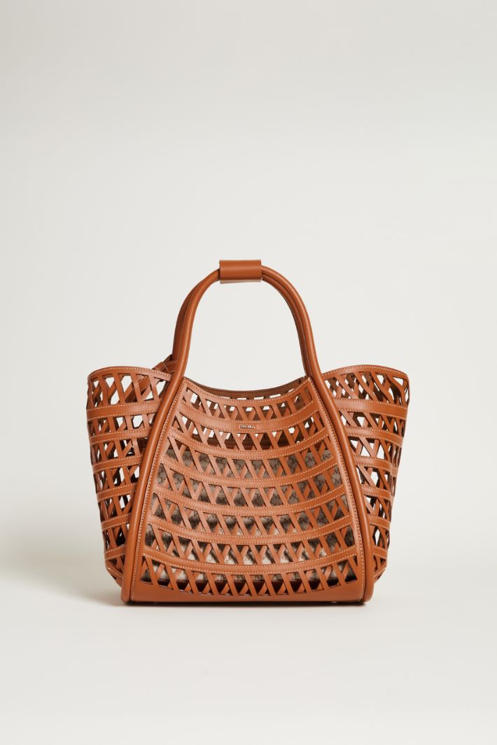 Woven leather bag Intrend