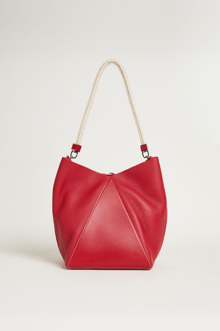 Large rope-handle bucket bag Intrend - 3