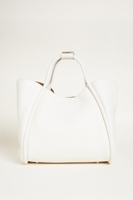 Bolso de piel graneada