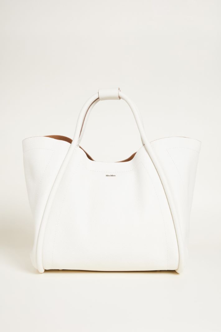 Borsa in pelle effetto bottalato Intrend