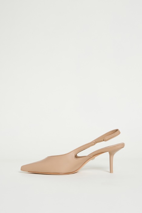 Slingback in nappa