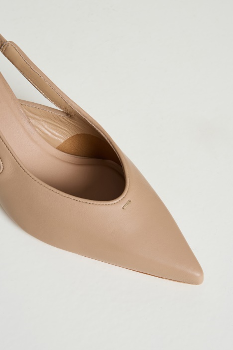 Slingback in nappa