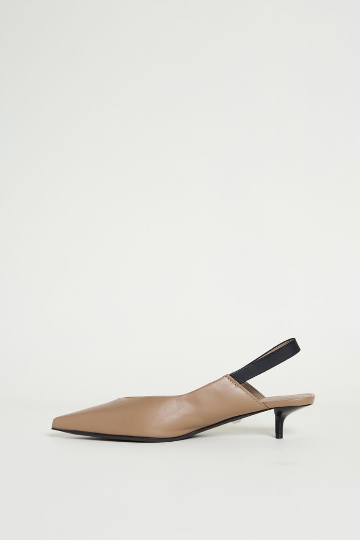 Leather slingbacks Intrend - 3