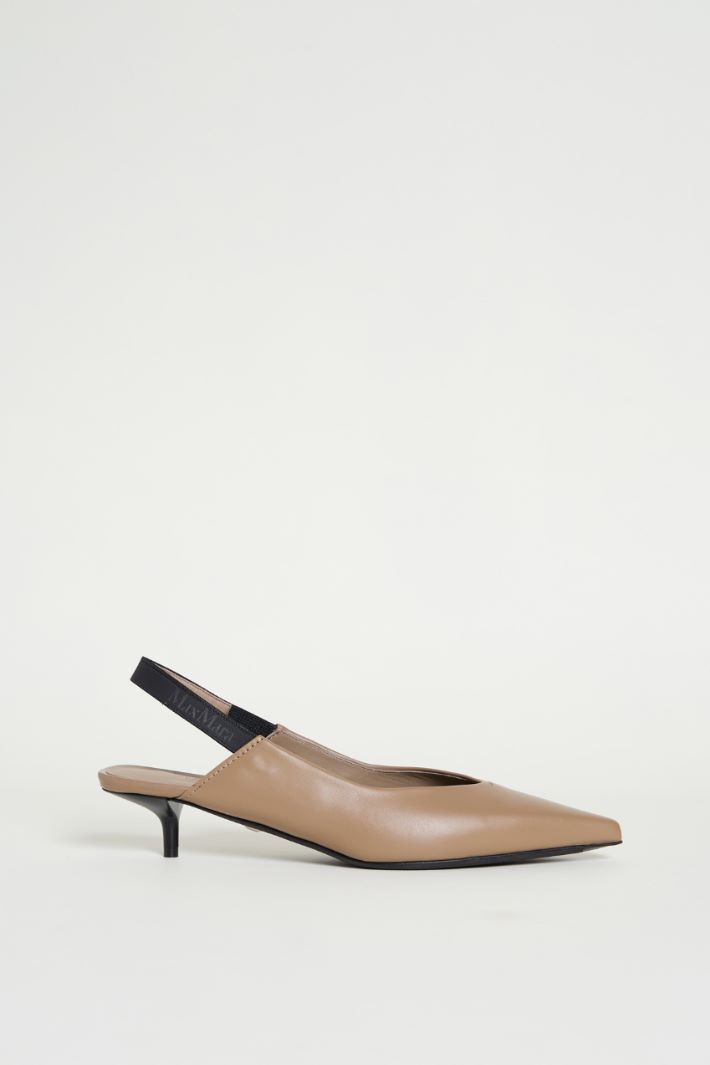 Leather slingbacks Intrend