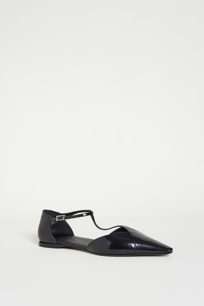 Brushed leather ballet flats Intrend - 2