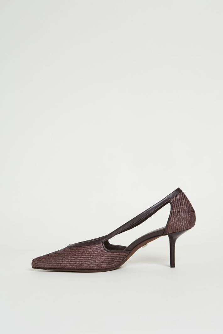 Raffia-effect pumps Intrend - 3