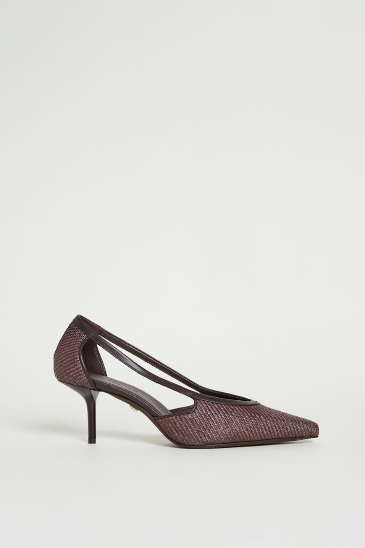 Raffia-effect pumps Intrend
