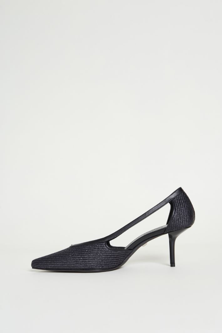 Raffia-effect pumps Intrend - 3
