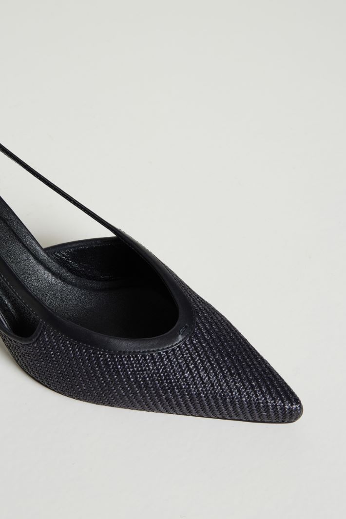 Raffia-effect pumps Intrend - 4