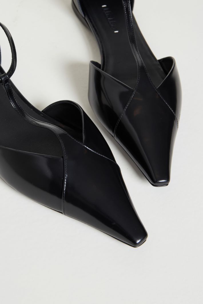 Metallic leather ballet flats Intrend - 4