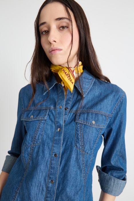 Printed silk scarf Intrend