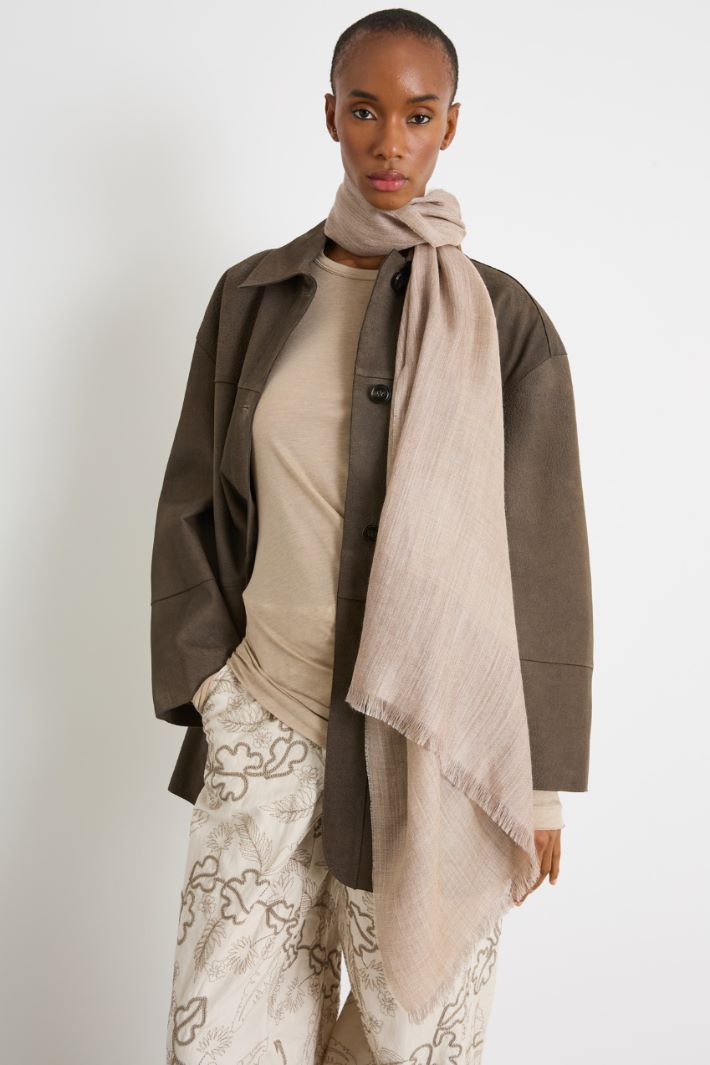 Baby alpaca and silk stole Intrend - 2