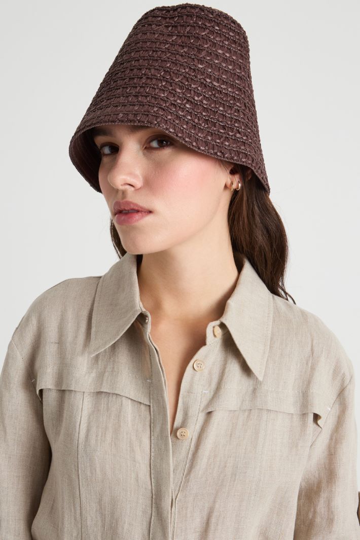 Raffia-effect cloche Intrend