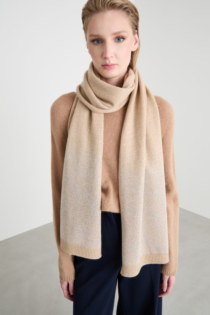 Dégradé rhinestone scarf Intrend - 2