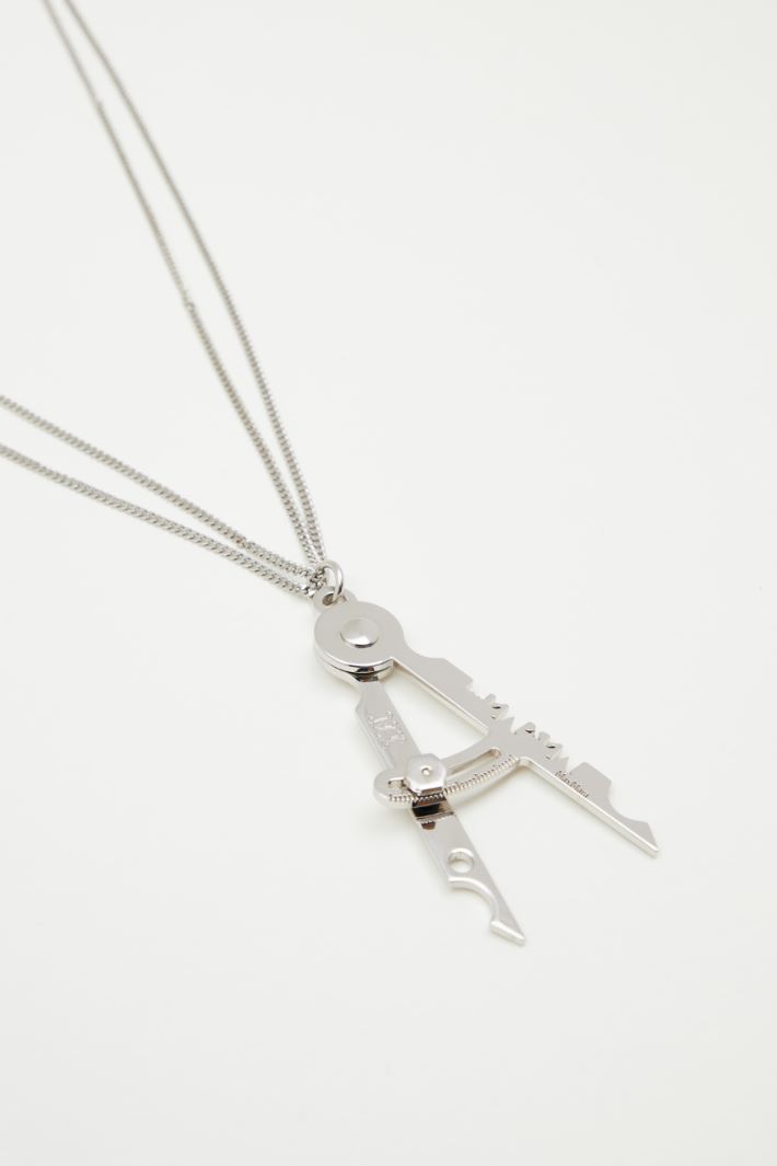Long metal pendant necklace Intrend - 2