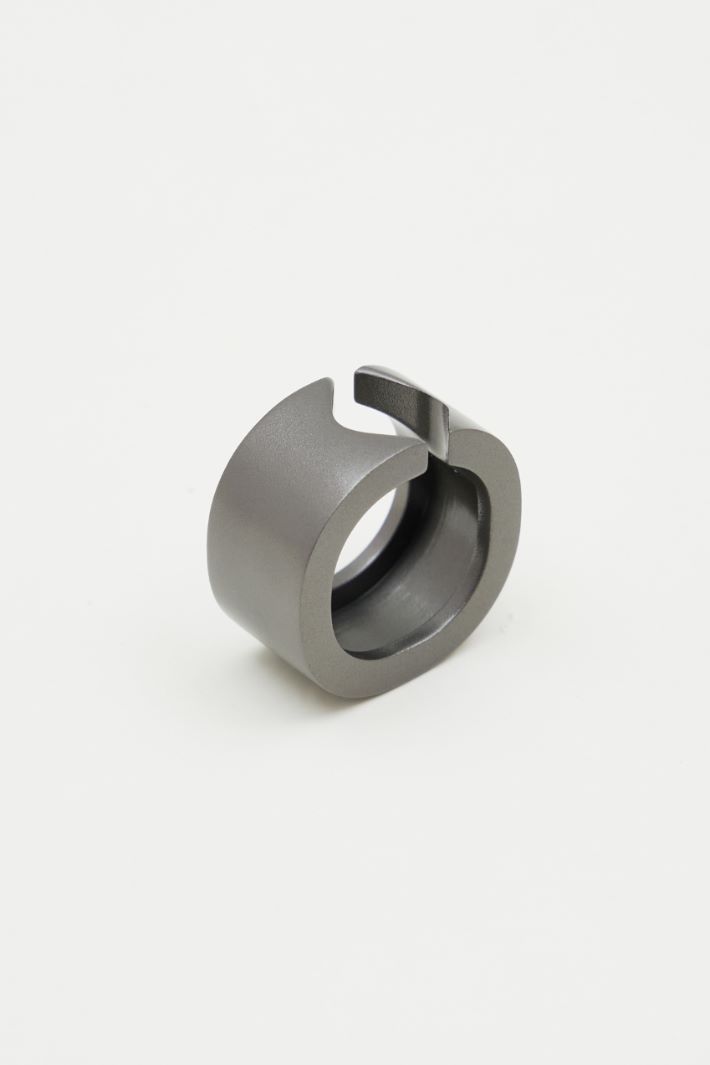 Wide metal band ring Intrend