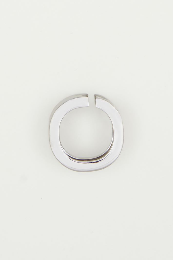 Wide metal band ring Intrend - 2