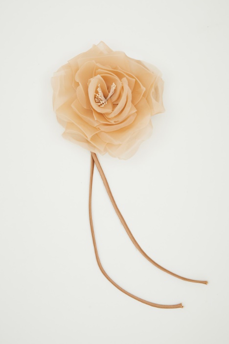 Silk flower brooch Intrend