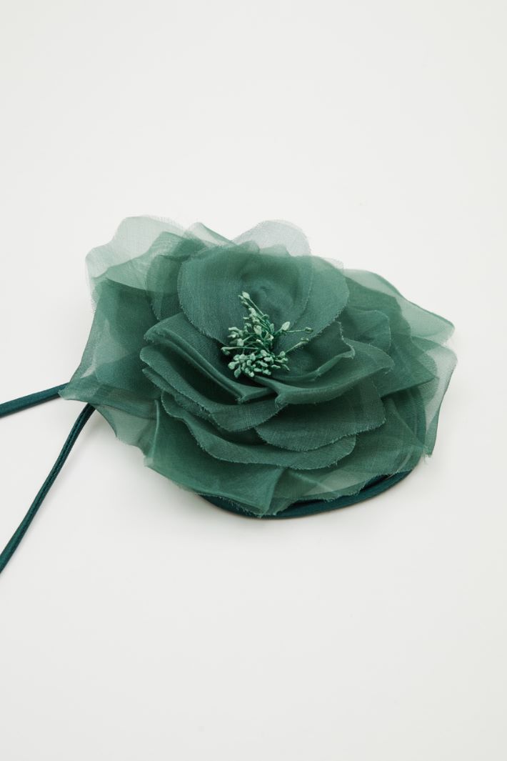 Silk flower brooch Intrend - 2