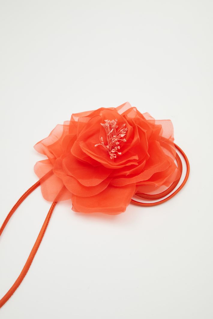 Silk flower brooch Intrend - 2