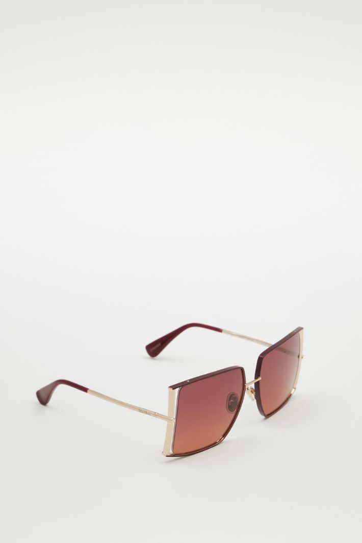 Occhiali da sole squadrati in metallo Intrend - 2
