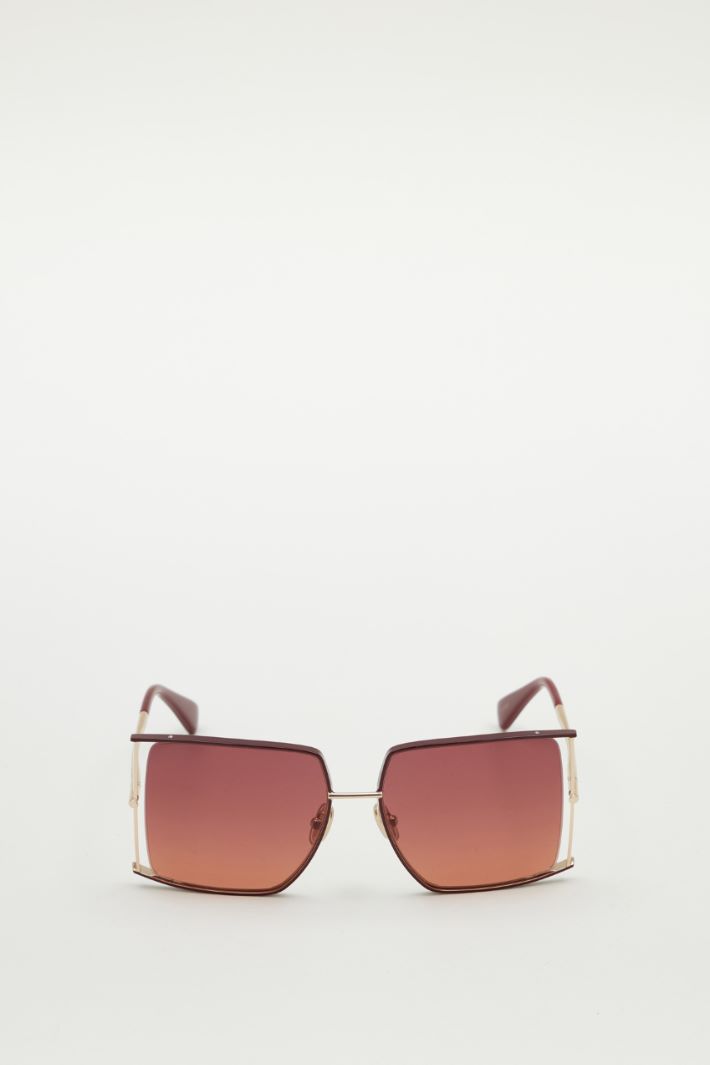 Occhiali da sole squadrati in metallo Intrend