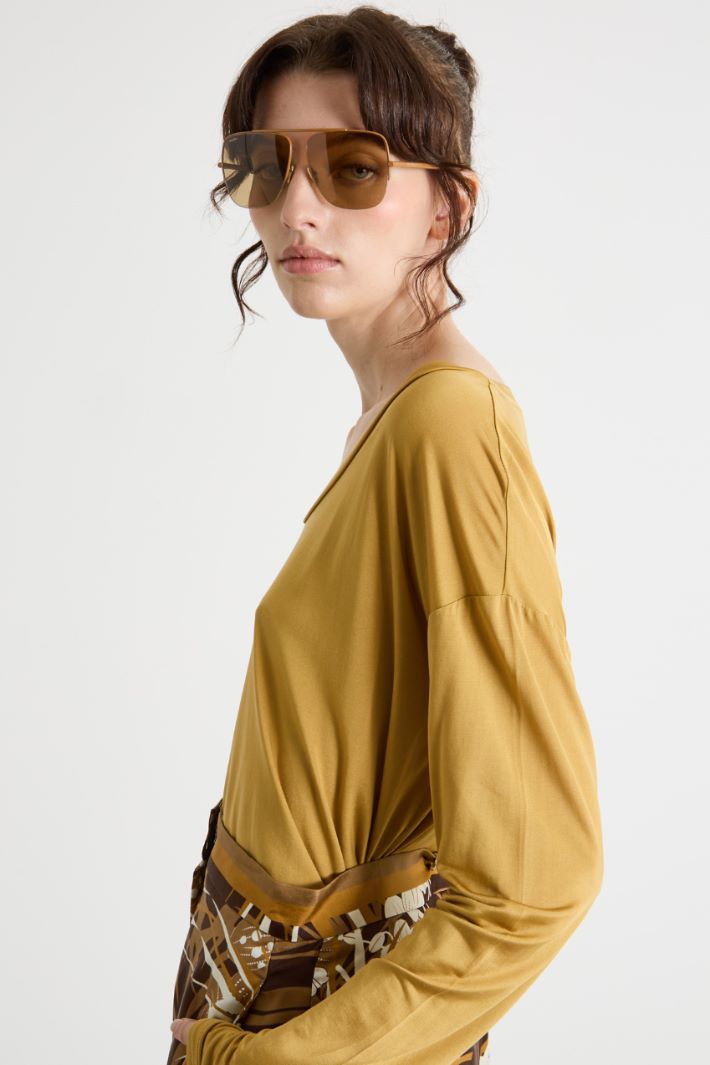 Occhiali da sole aviator in metallo Intrend - 3