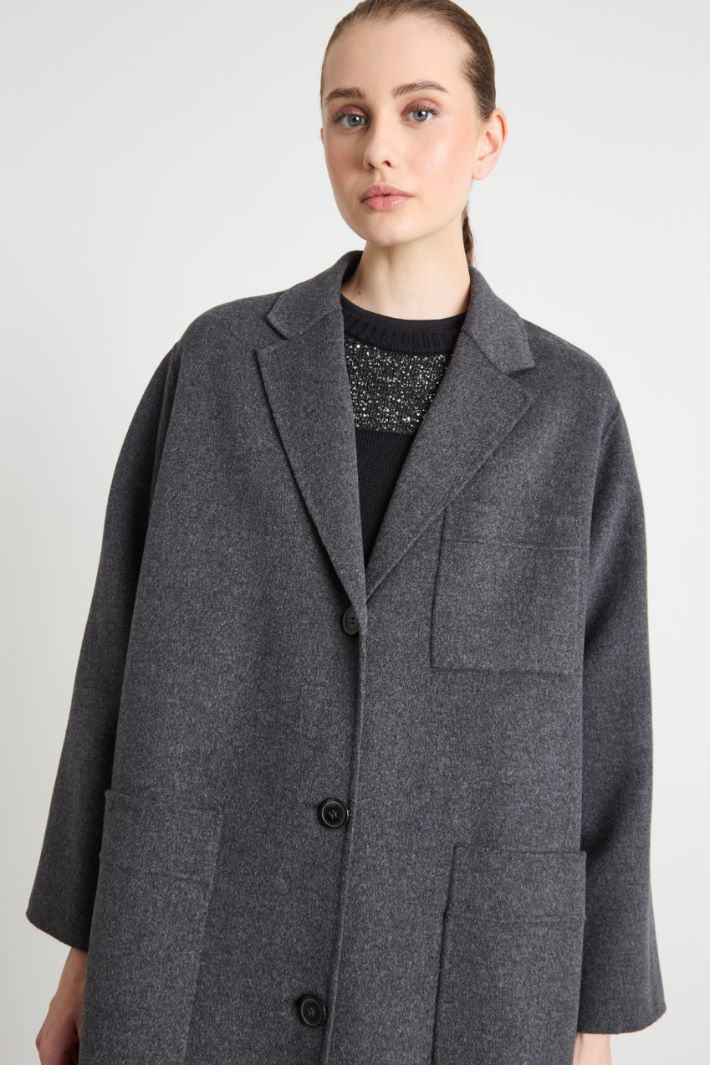 Long single-breasted coat Intrend - 3