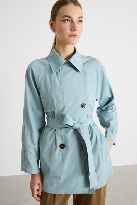 Trench doppiopetto corto