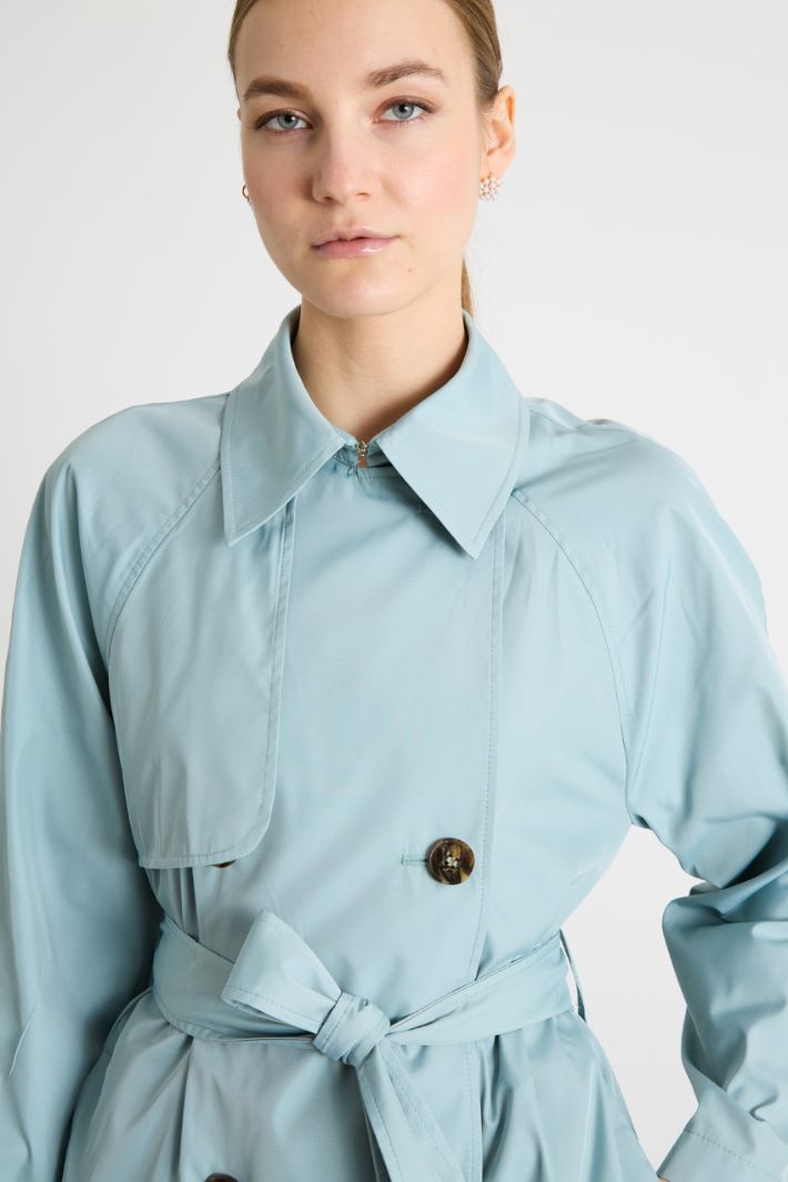 Trench corto cruzado Intrend - 3