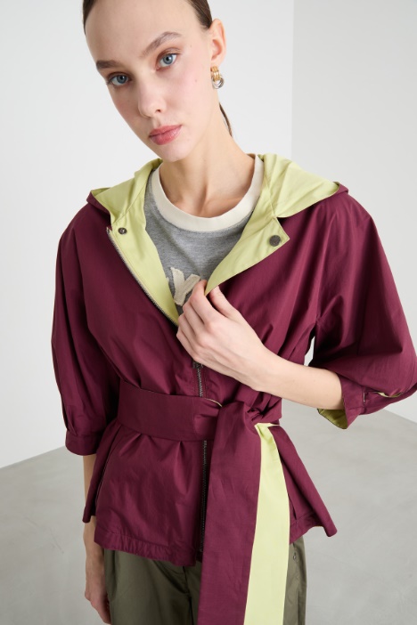 Giacca a vento reversibile