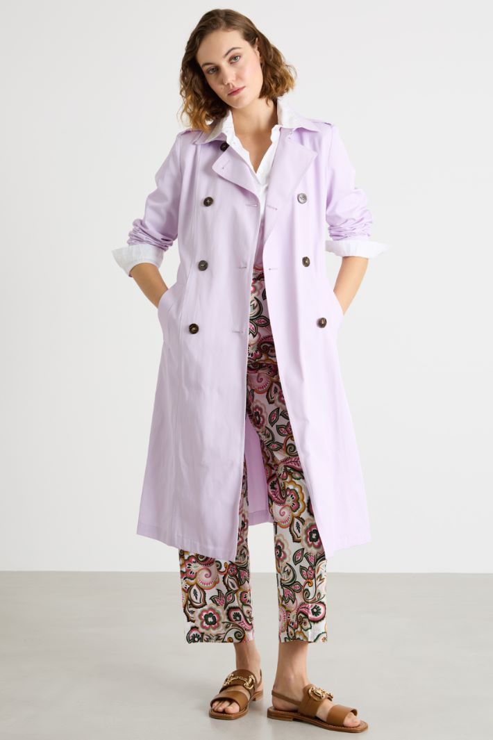 Double-breasted trench coat Intrend