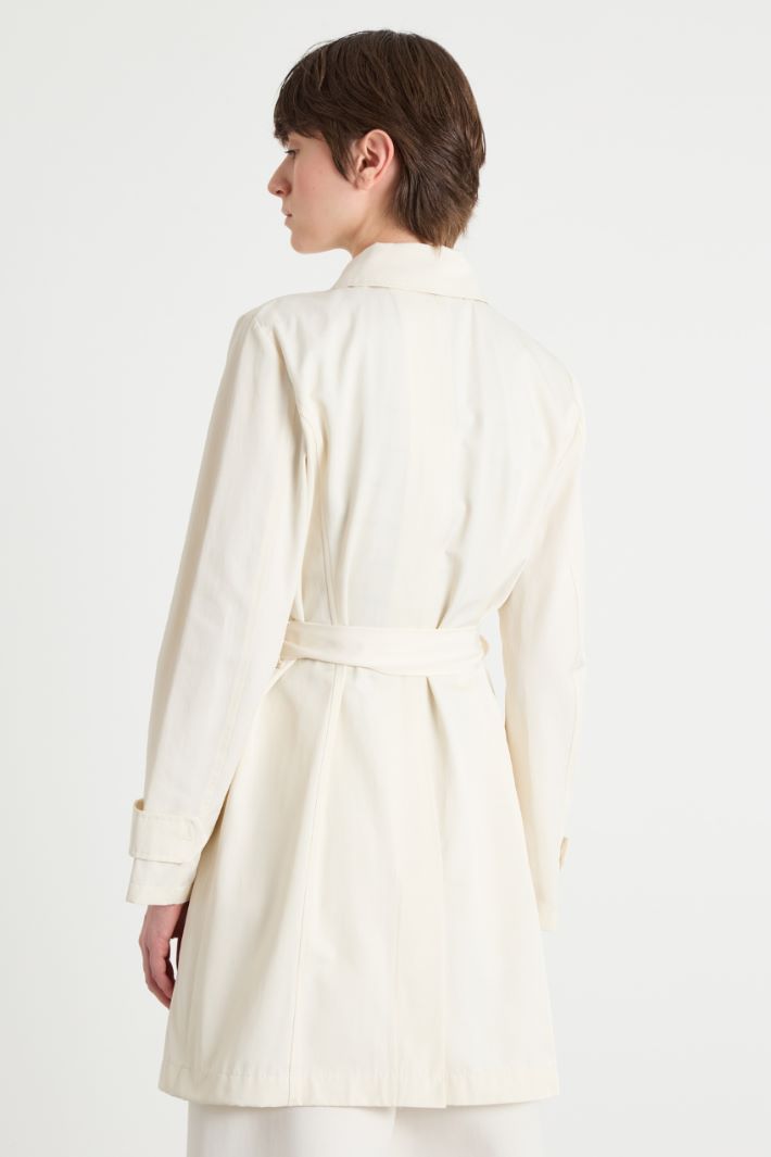 Water-repellent gabardine trench coat Intrend - 4