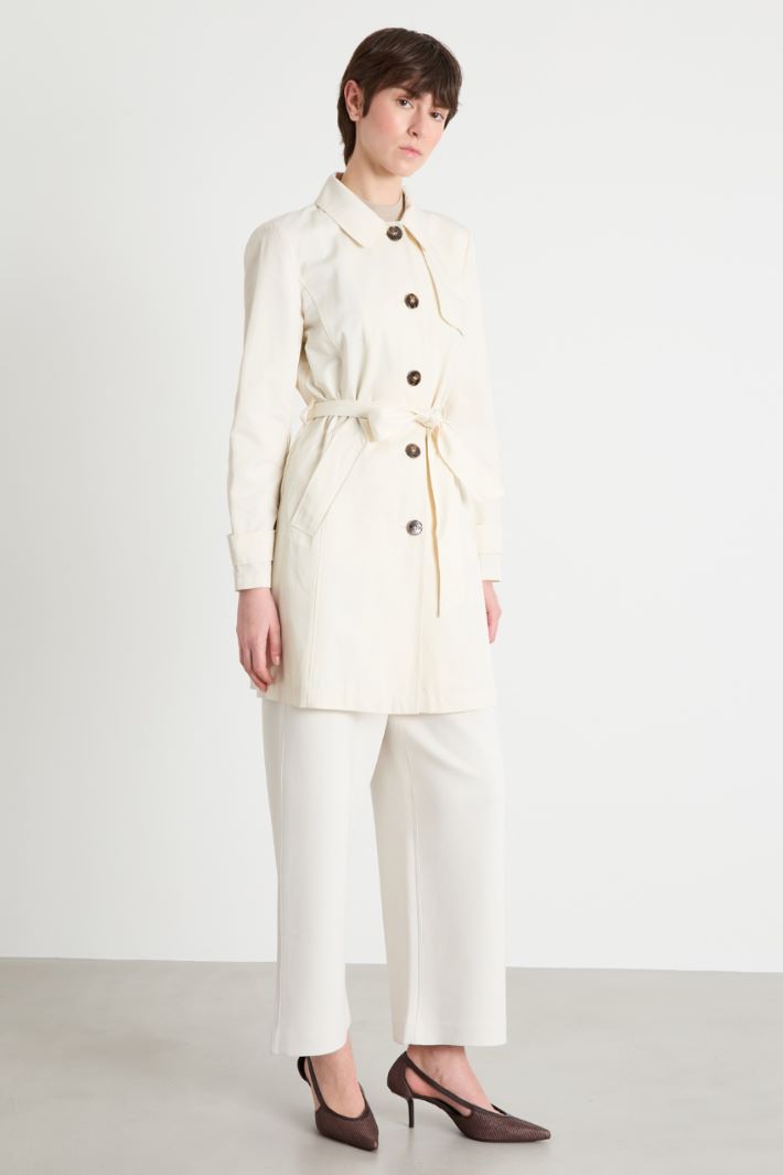 Water-repellent gabardine trench coat Intrend - 2