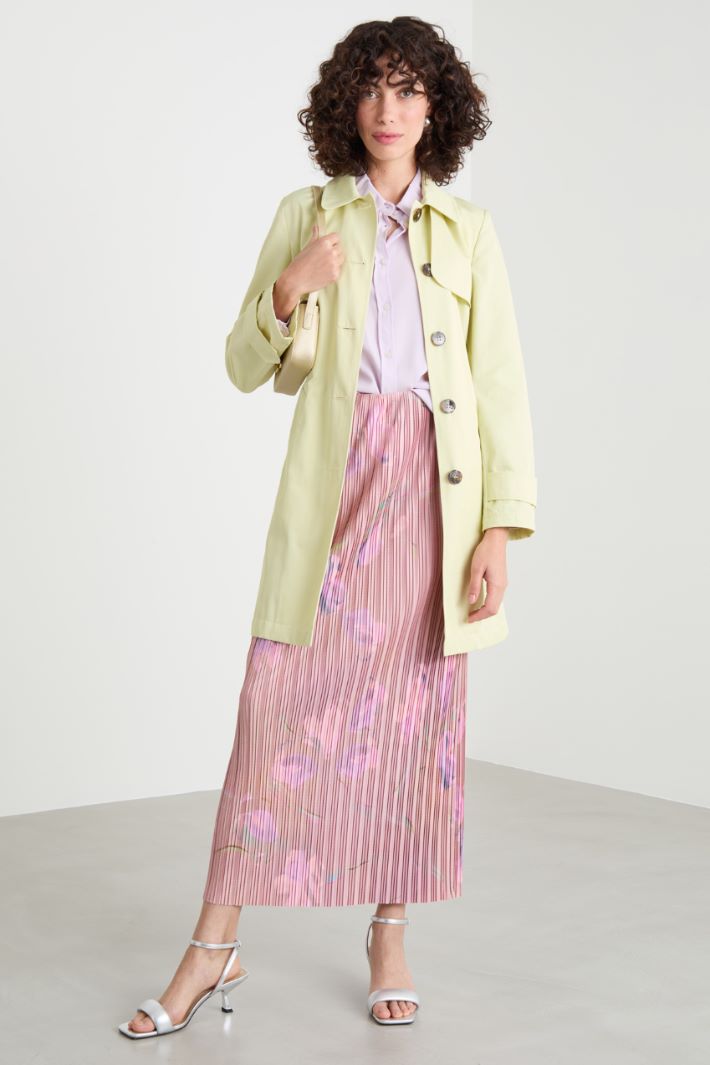 Water-repellent gabardine trench coat Intrend