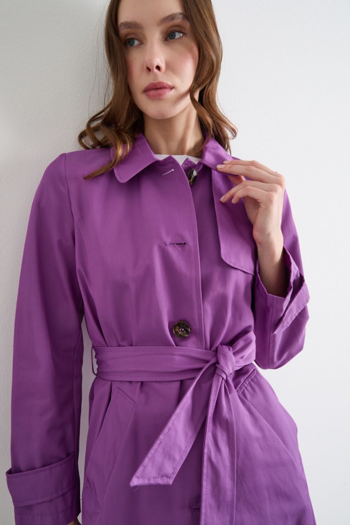 Trench in gabardina antigoccia Intrend - 3