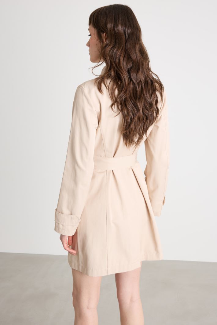 Water-repellent gabardine trench coat Intrend - 4