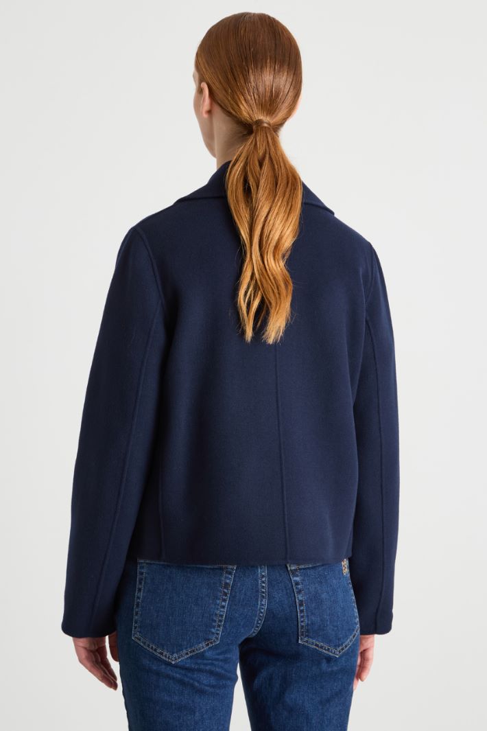 Double-Breasted Caban in Double-Faced Wool Intrend - 4