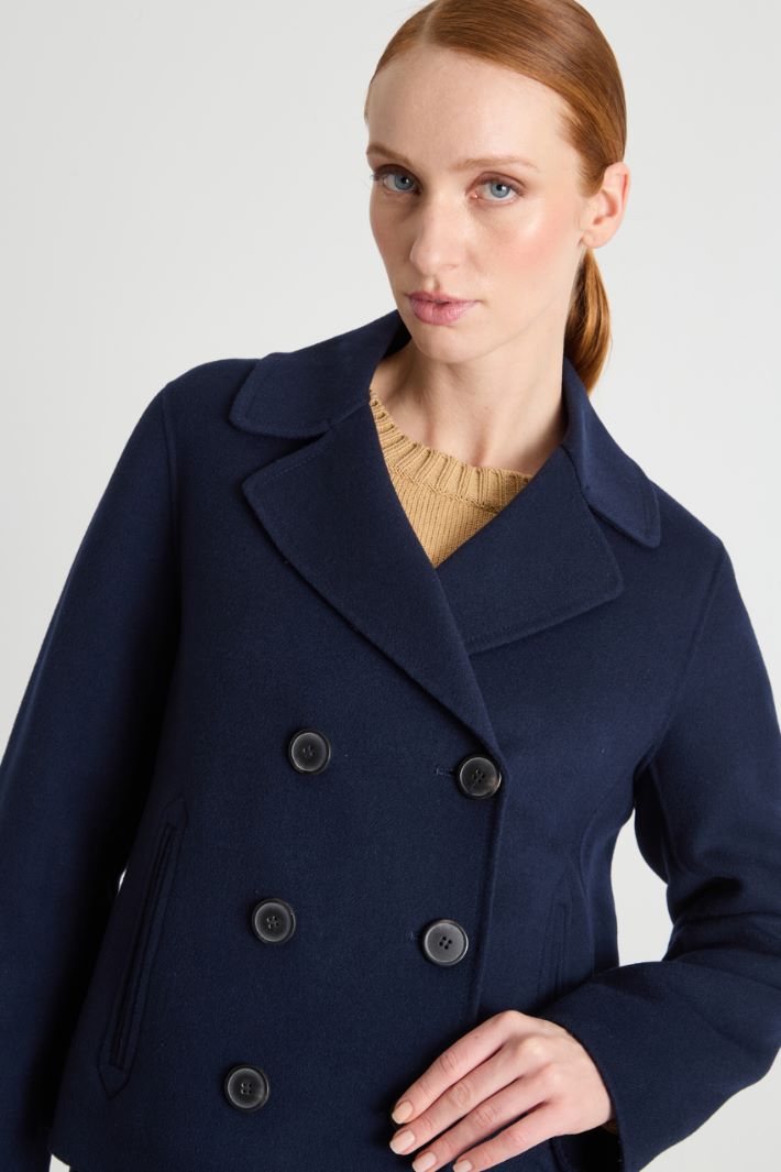 Double-Breasted Caban in Double-Faced Wool Intrend - 3