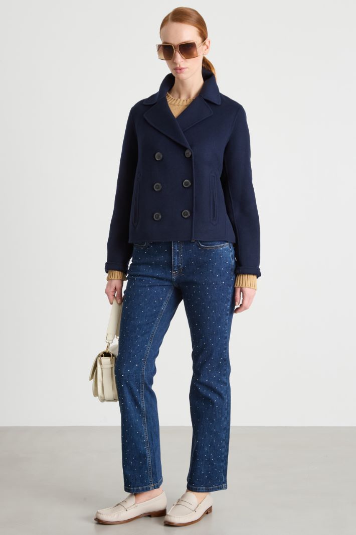 Double-Breasted Caban in Double-Faced Wool Intrend