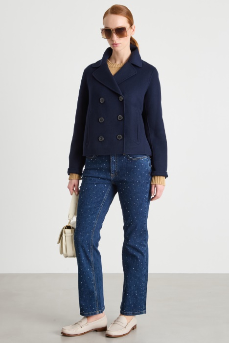 Double-Breasted Caban in Double-Faced Wool Intrend