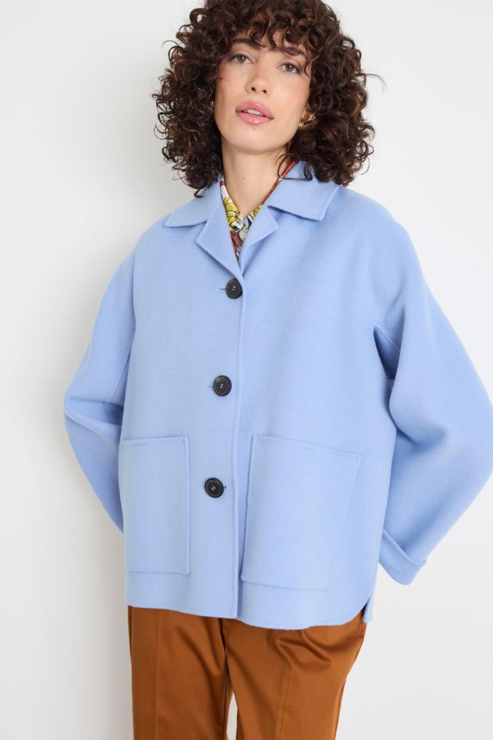 Single-breasted jacket with patch pockets Intrend - 2