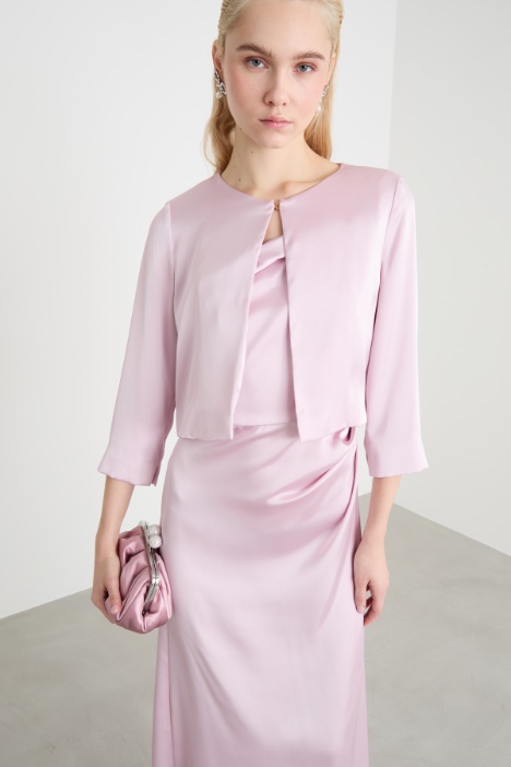 Cropped satin jacket Intrend