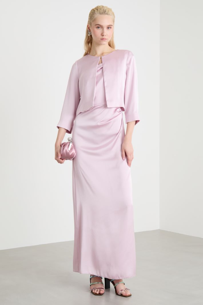 Cropped satin jacket Intrend