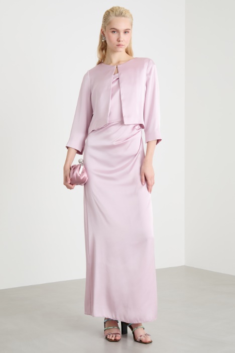 Cropped satin jacket Intrend