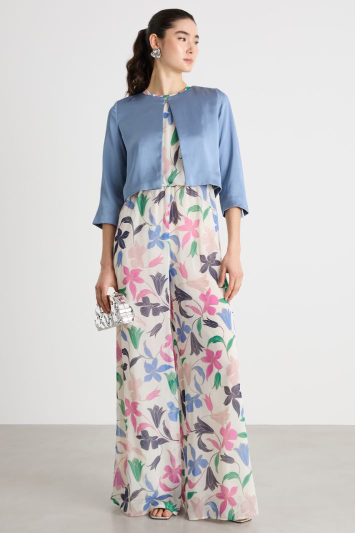 Cropped satin jacket Intrend