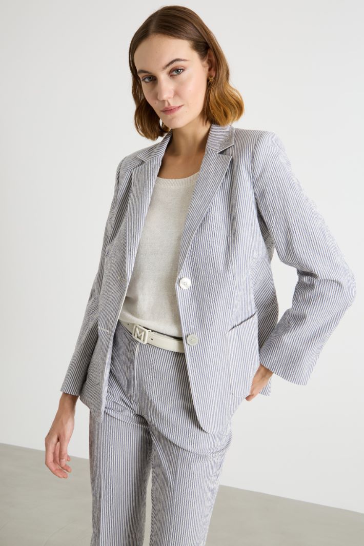 Seersucker blazer Intrend - 2