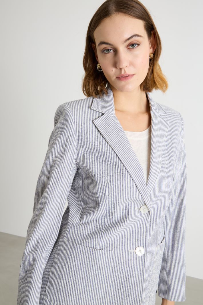 Seersucker blazer Intrend - 3