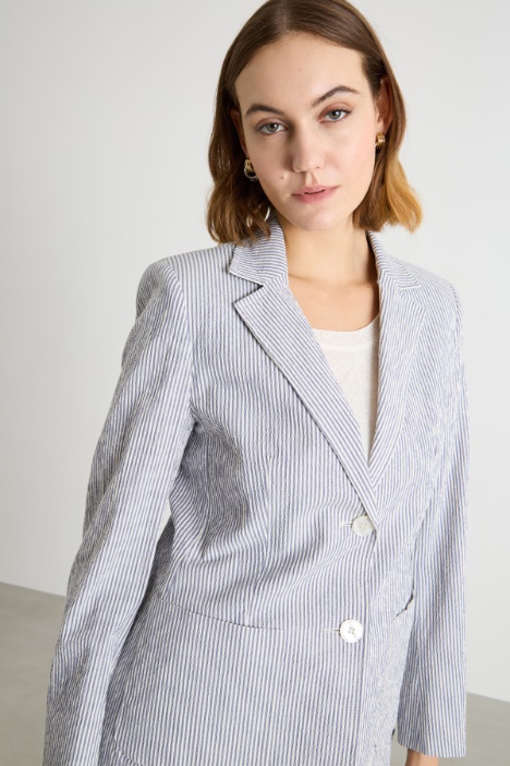 Blazer de seersucker