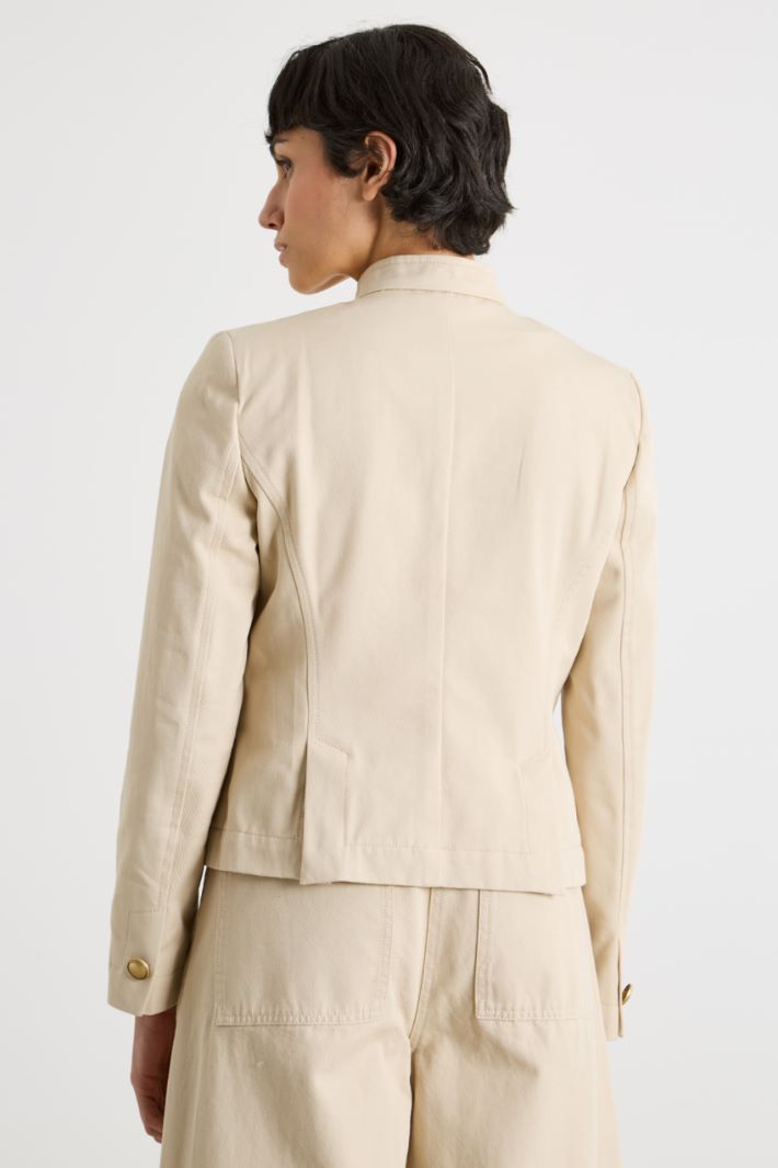 Multi-pocket gabardine jacket Intrend - 4